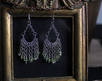 Peridot Chandelier Earrings