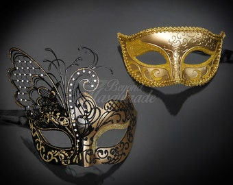 New Couples Masquerade Masks His & Hers Phantom Masquerade