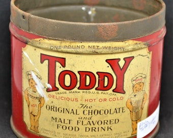 Toddy Chocolate Malt Flavored Drink Tin