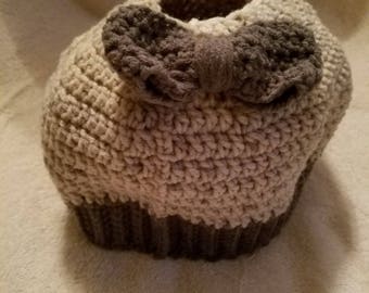 Ponytail Bow Beanie