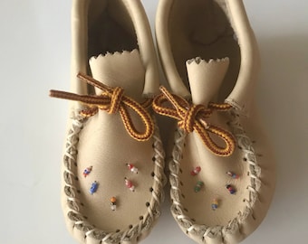 Hand made beaded Moccasins