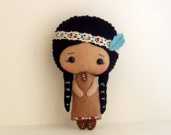 Native American Girl pdf Pattern - Instant Download