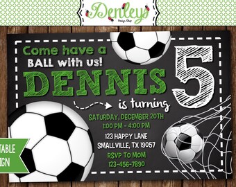 Soccer Themed Invitations 8