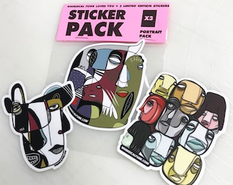 Faces Sticker Pack - Limited Edition