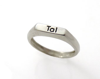 Silver name ring. Sterling silver ring. Personalized name ring. Word ring. Name ring. Sterling silver ring. monogram ring. name jewelry