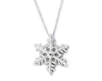 Silver Snowflake Pendant