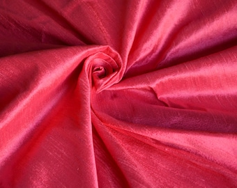 Silk Dupioni in Raspberry Rose - Fat quarter - D 317