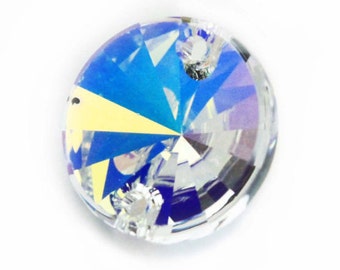 Genuine Swarovski 12mm Sew On Crystal AB
