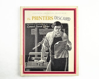 Colonial American Craftsmen Printers Book, 1965 Letterpress Printing