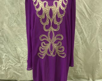 Violet Embellished Tunic - Size 2X