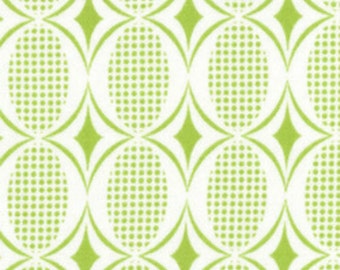 Moda - Half Moon Modern Ovals in Lime 32354-19 17" Remnant