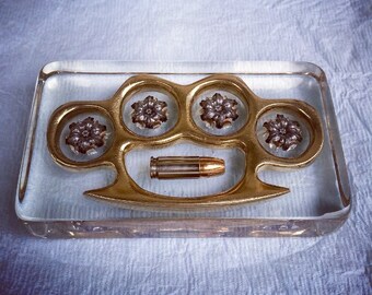 KO Power - Solid Brass Knuckles - 147gr Federal HST Projectiles - A One Of One Item! 100% Handcrafted & One Of A Kind