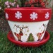 Holiday Christmas Flower Pot