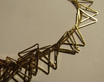 set of 50 small golden triangles 15mm side