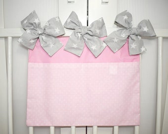 Crib Organizer, 2 Pockets, 100% Cotton