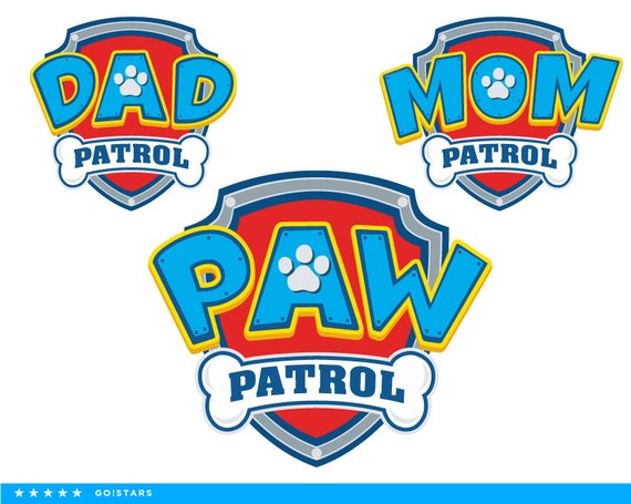 Download Paw Patrol clipart silhouette - Paw Patrol svg - Mom Patrol svg file - Dad Patrol svg - raster ...