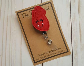 Heart Badge Reel, Badge Reel, Feltie Badge Reel, Nurse Badge Reel, Heart Feltie Badge Reel, Interchangeable Badge Reel, ID Badge Reel
