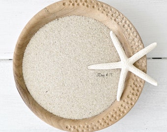 350g Natural Decorative Ceremony Sand Hamptons Coastal Home Decor Craft Supplies White Starfish JDog & T Eco Friendly Seashells