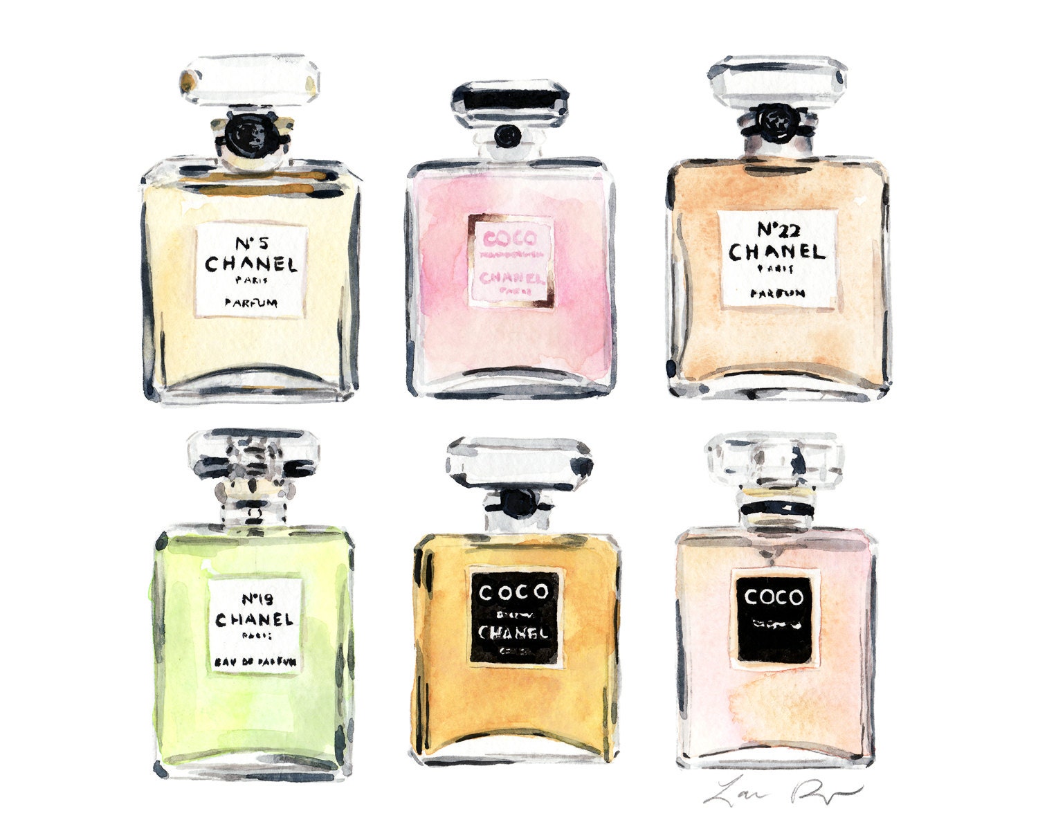 Chanel Perfume Printable Sticky Labels Iucn Water