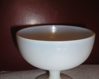 Vintage White Sherbert/Ice Cream /Custard Cup