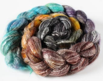 SEASIDE 4 oz Panda Top Merino/ Bamboo/ Nylon Superwash roving for spinning