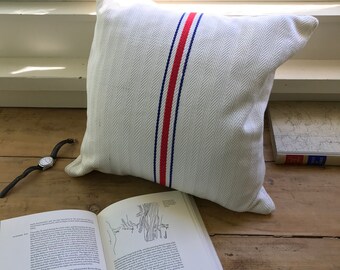 Grain Sack Pillow 18"sq. w/ down insert