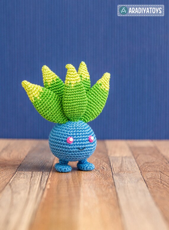 Crochet Pattern of Oddish from Pokemon Amigurumi