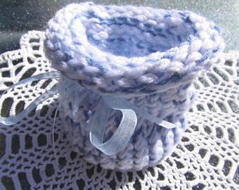 Gift bag Jewellery packaging white gift bag blue wool bag packaging advent calendar gifts