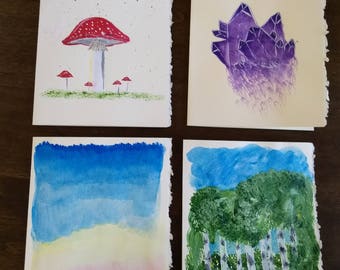 Hand Painted Cards