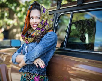 Scarf, Infinity scarf, Reversible inifity scarf, Womens scarf, African print scarf, African scarf, Ankara scarf, Reversible scarf, Fall gift