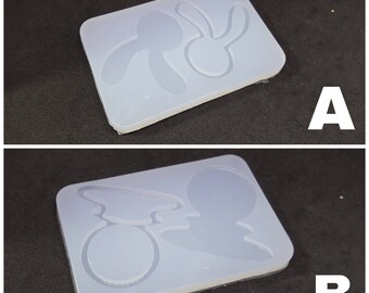 Moulds for resin Shaker-Various subjects-for epoxy and UV resin