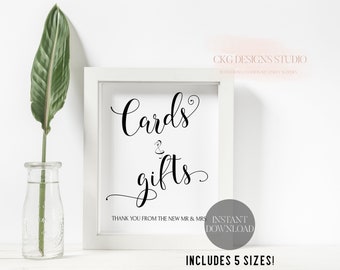 Cards and Gifts Sign Printable, Printable Cards and Gifts Sign, Wedding Printable Sign, Printable Wedding Signs, DIY Cards and Gifts Sign