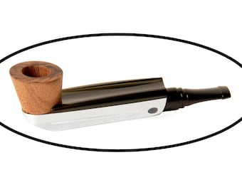 Modern compact filtered smoking pipe