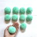 Light Mint Big Pom Pom 2 inches, Boho Decor Party Supplies yarn pom pom