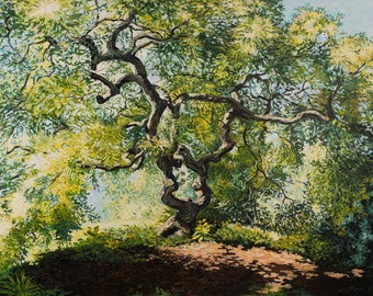 Japanese Maple Acrylic Painting