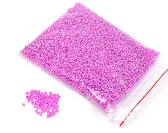 Pink 80 g 2 mm seed beads