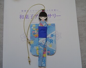BMA00008 Handmade kawaii cute Japanese Origami Geisha bookmark Shiori Ningyo Washi Chiyogami Yuzen Kokeshi paper craft back to school