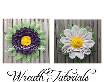 Gerber Daisy Tutorial Dahlia DIY Wreath Video Petal Front Door Gerber Daisy Tutorial Dahlia DIY Wreath Video Petal Front Door
