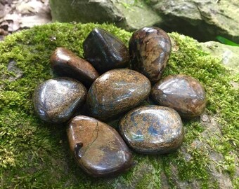 Bronzite ~ Large tumbled stones ~ 1.3" - 2"