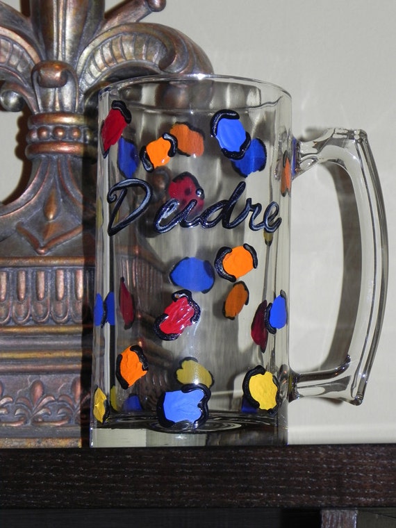 Leopard Print Beer Mug