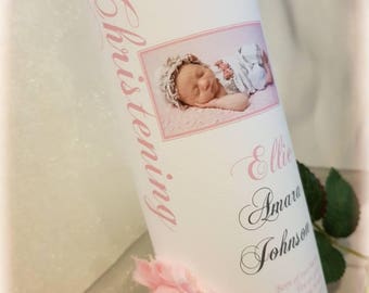 Personalised Christening/Baptism/Naming Day Candle