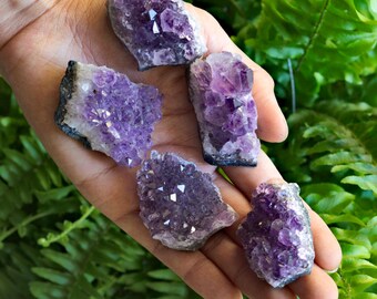 SALE Amethyst Crystal Cluster, Raw Amethyst Cluster, Amethyst Druzy, Amethyst Boho Decor, Amethyst Geode, Quartz Crystals, Purple Crystal