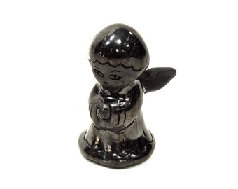 VINTAGE: Oaxaca Black Clay Pierced Pot - Candle Holder - Luminaria Pot - Barro Negro - SKU 14-A3-00010012