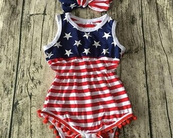 Fourth of July Romper