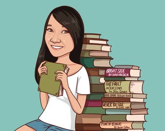 Custom illustration for your business - with realistic cartoon portrait