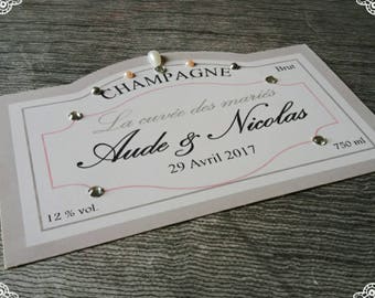 custom champagne bottle labels