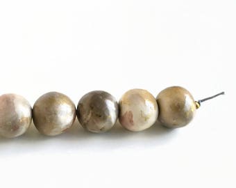 Pitfired beads, smoke fired beads, earthenware beads, ceramic beads, handmade clay beads, beads from South Africa, art beads, handmade