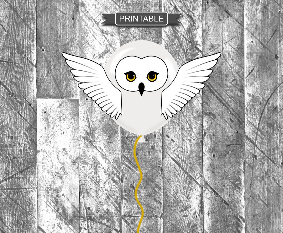 Download DIY Harry Potter Style Owl Baby Shower or Party Balloon ...