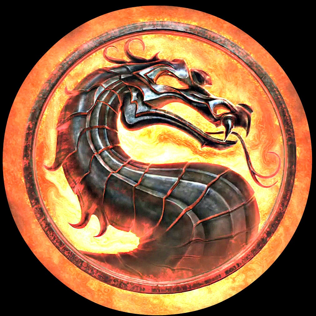 MORTAL KOMBAT Dragon 8 Round Circle Edible Frosting