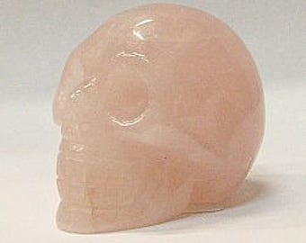 50mm Skull in Rose Quartz